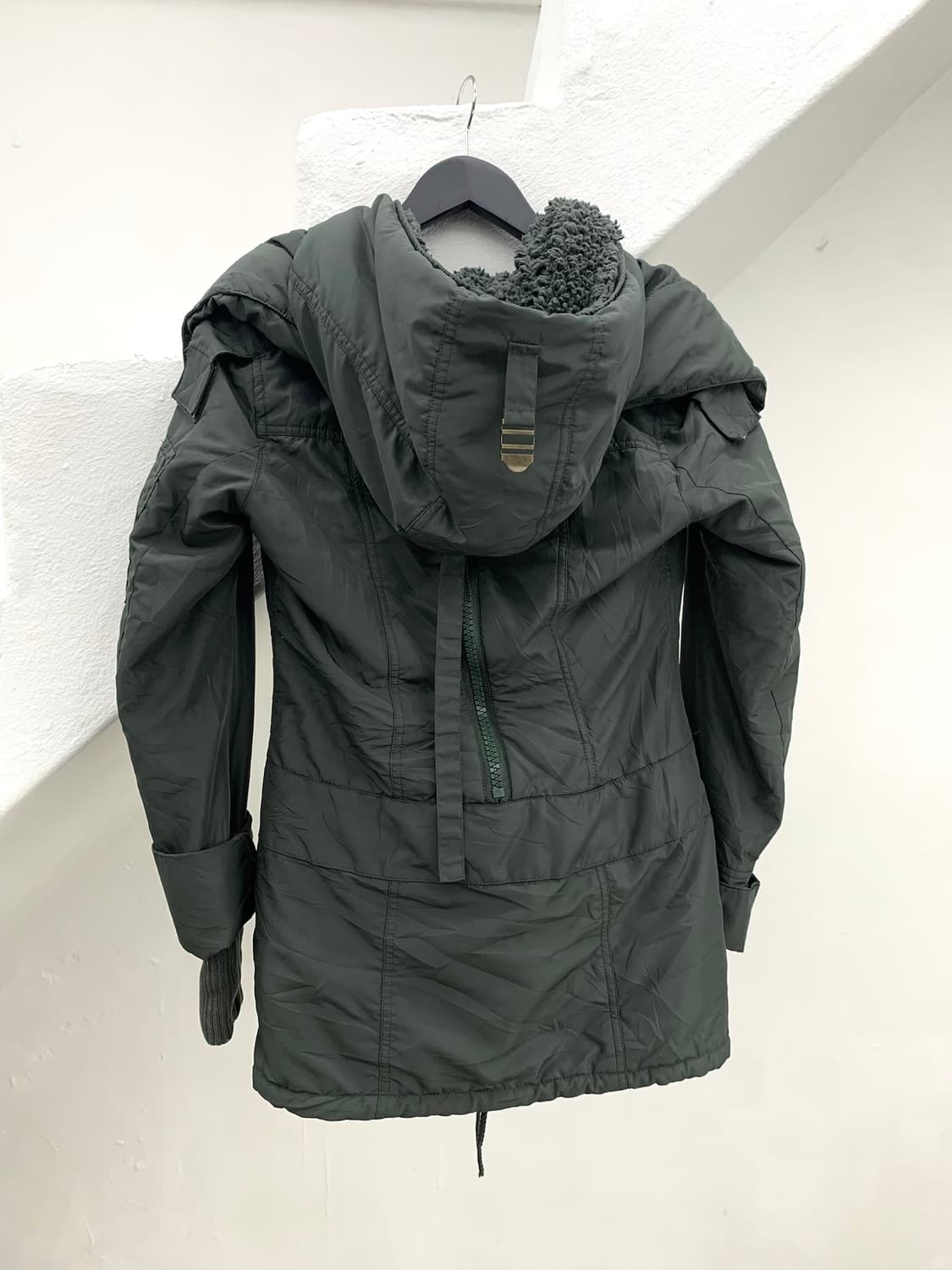 Sly khaki bono high-neck strap coat  상품이미지9