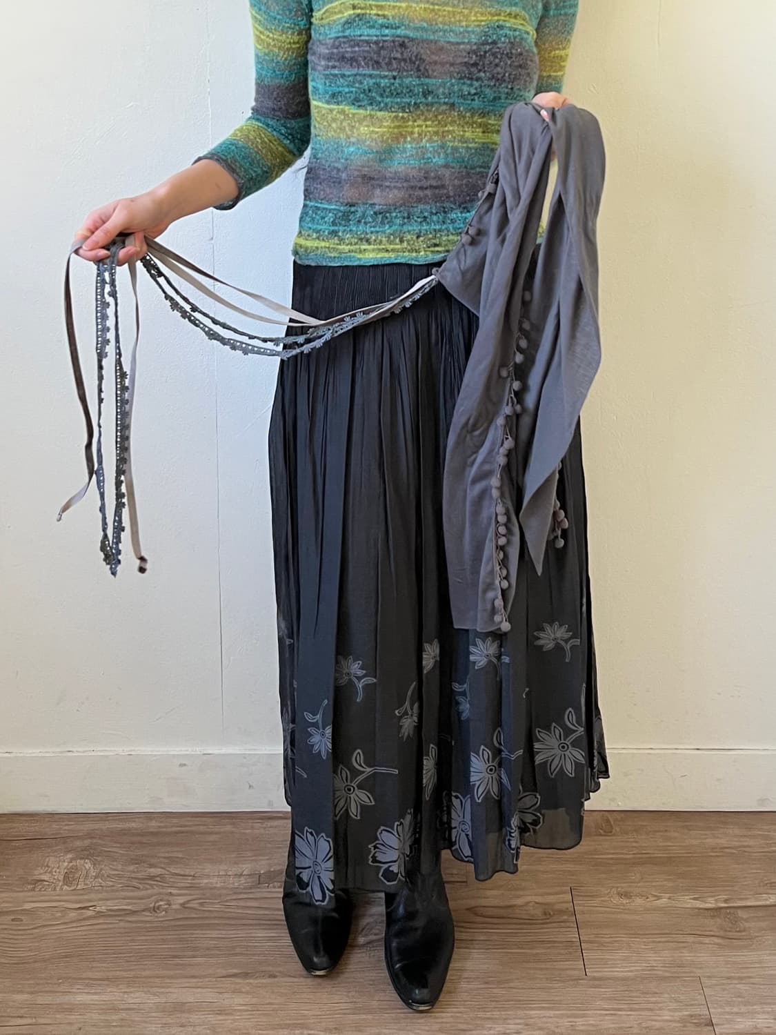 Japan vtg 레이어드 머플러  상품이미지9