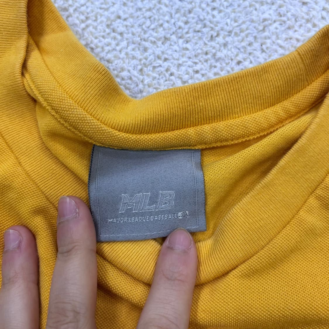 105 MLB 노란색 반팔 티셔츠 0410E 상품이미지3