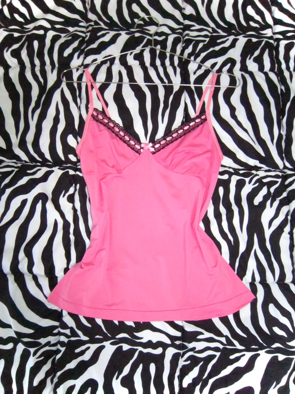 Hime Gyaru Pink Lace Sleeveless 히메갸루 나시 상품이미지1