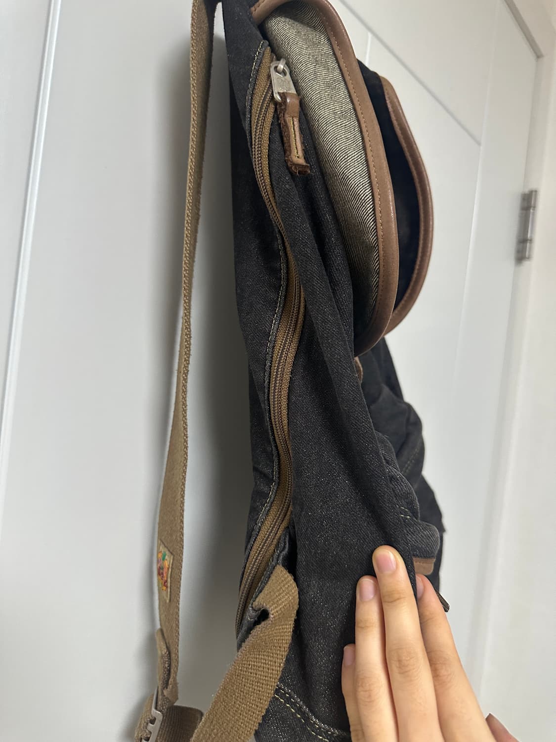 LUCAS 루카스 빈티지 데님 백팩 가방 상품이미지2