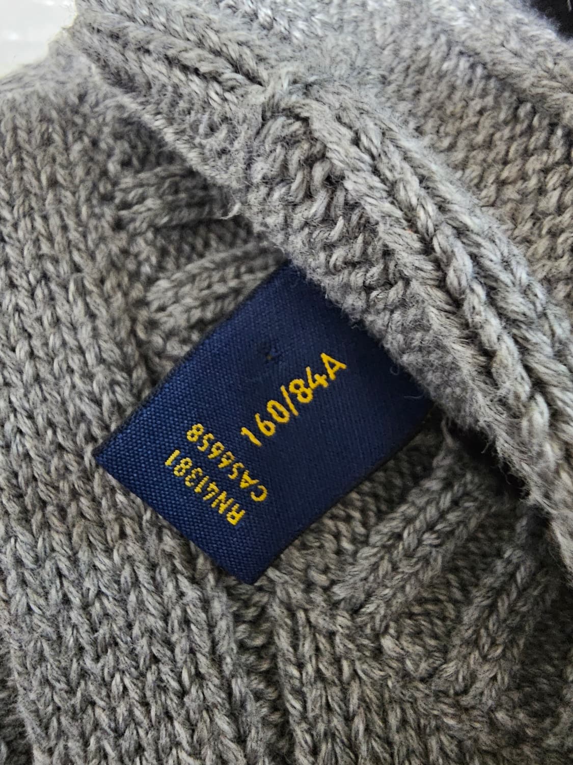 폴로 랄프로렌 꽈배기 케이블 니트 S 상품이미지4