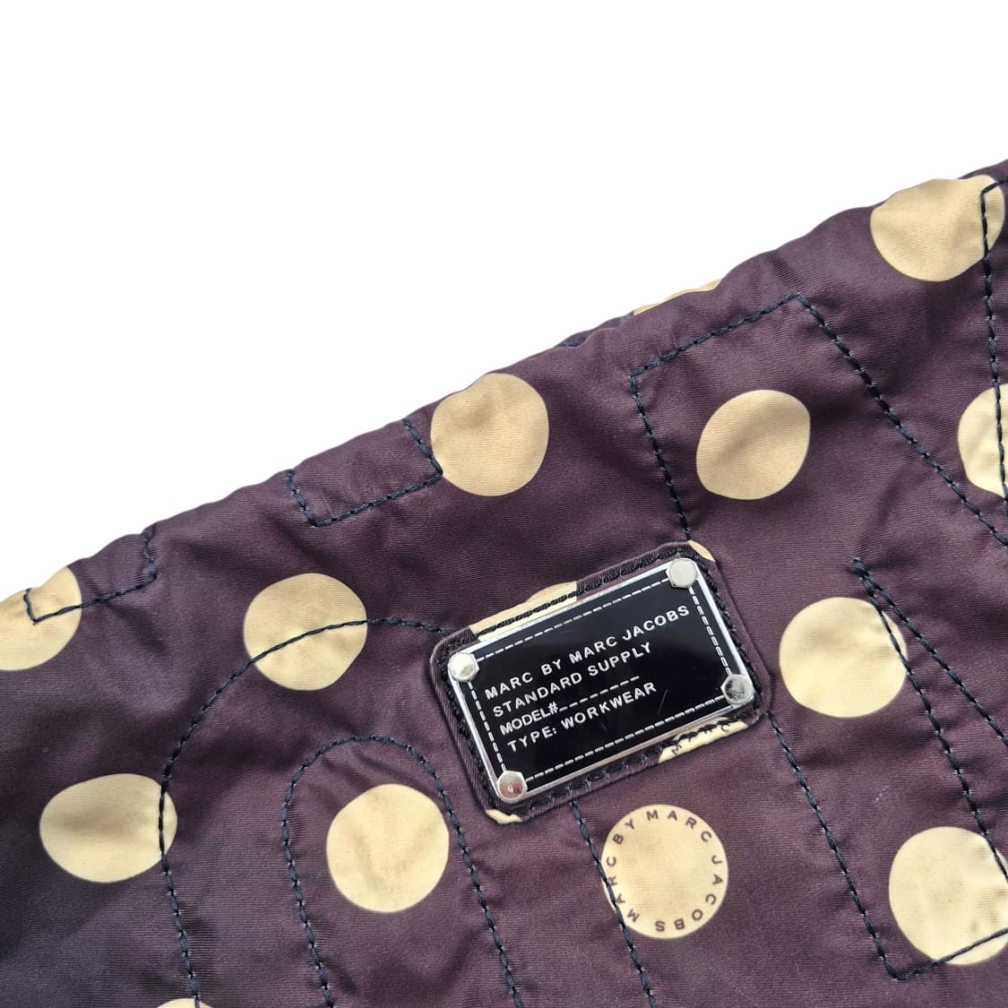 08s 마크제이콥스 브라운 도트 빅 숄더백 상품이미지3