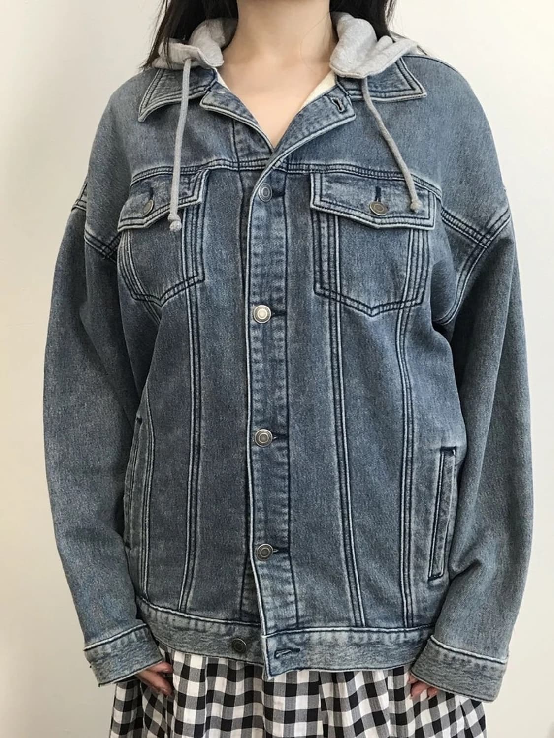 Juniorsweet Hooded Denim Jacket 상품이미지3