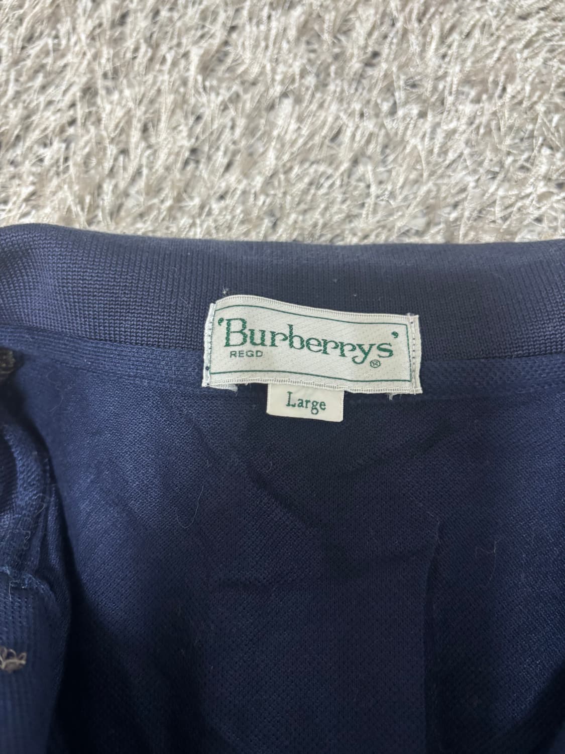 일제 버버리 긴팔 카라티 사이즈 100 상품이미지5