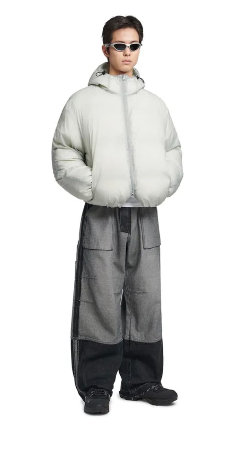 노메뉴얼 숏패딩 라이트 그레이 상품이미지4