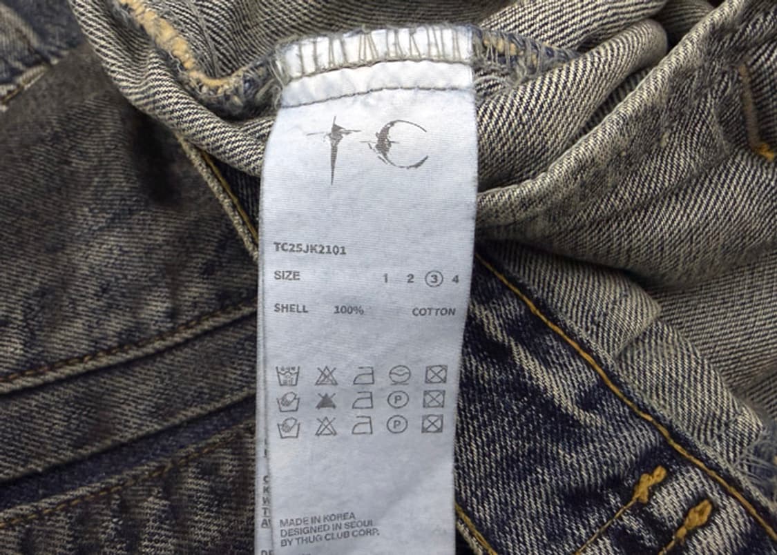 떠그클럽 25FW 엔젤스 데님 베스트 블루 새상품 상품이미지10