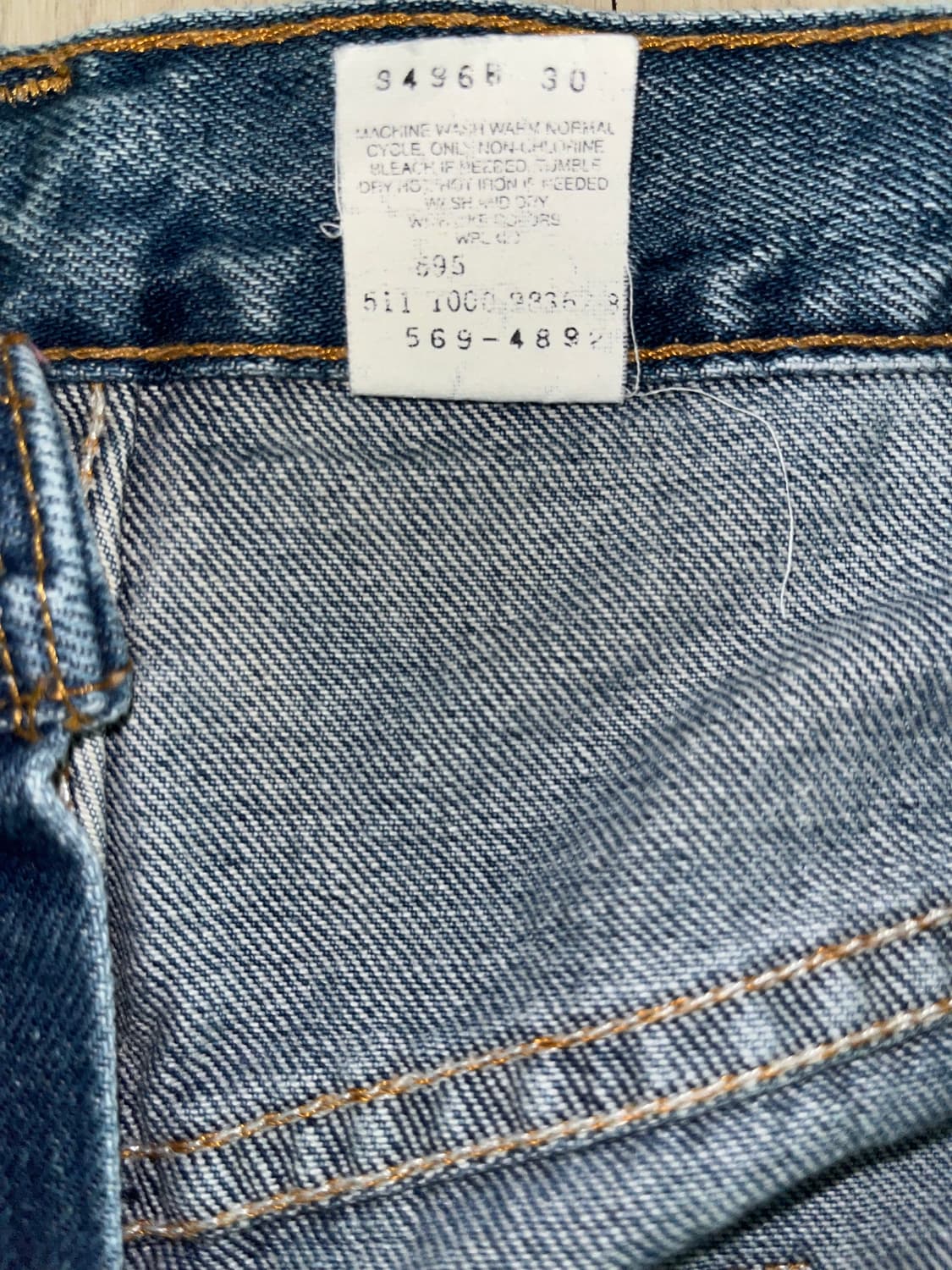 빈티지 리바이스 569 made in usa 38X32 상품이미지4