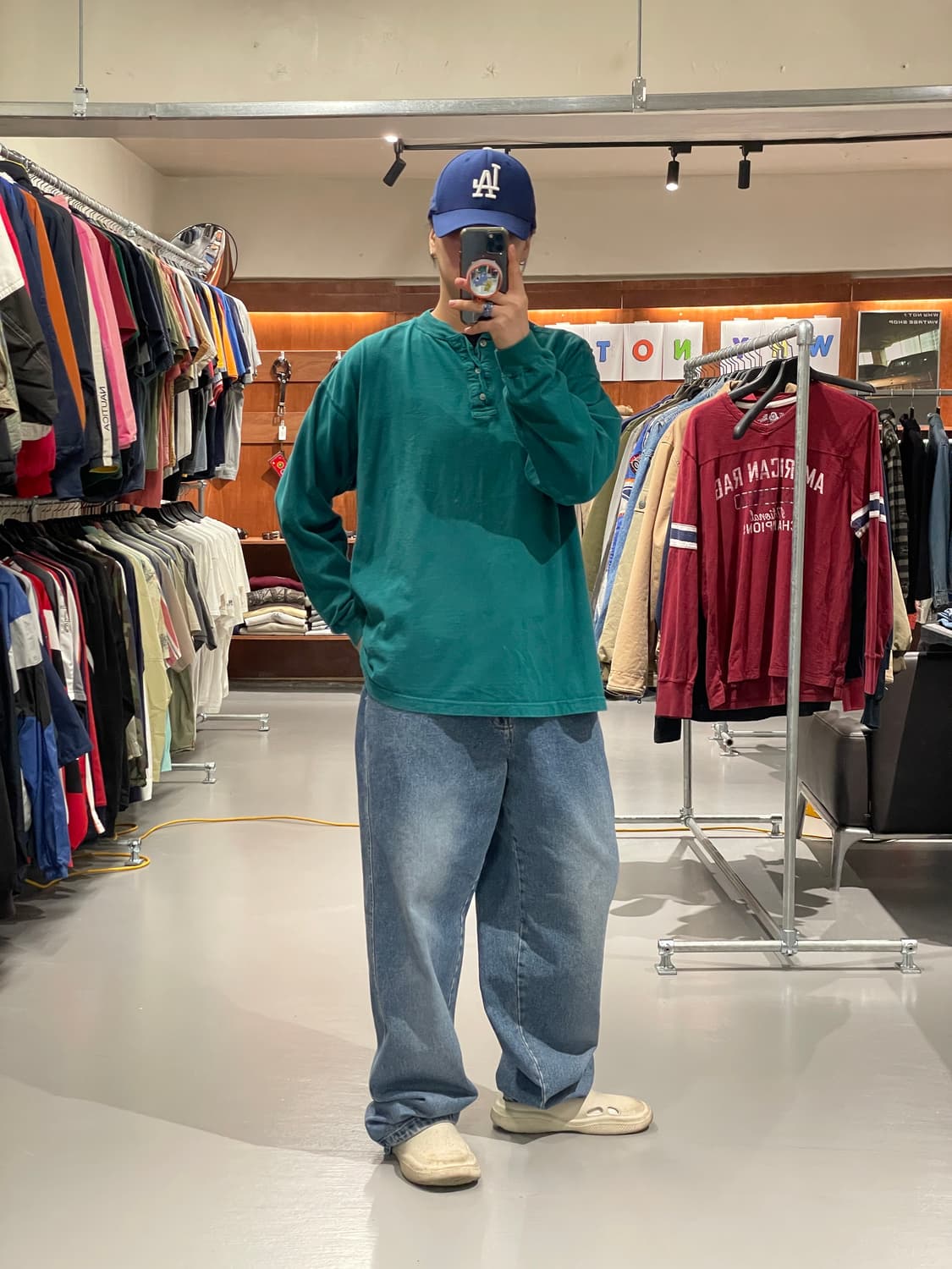 빈티지 헨리넥 롱슬리브 티셔츠   상품이미지6