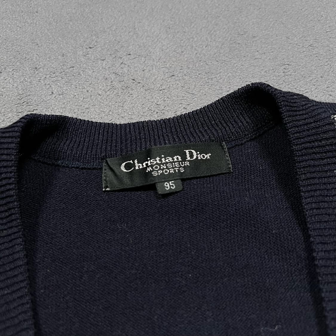 90's Christian Dior 디올 팬턴 니트 베스트 상품이미지5