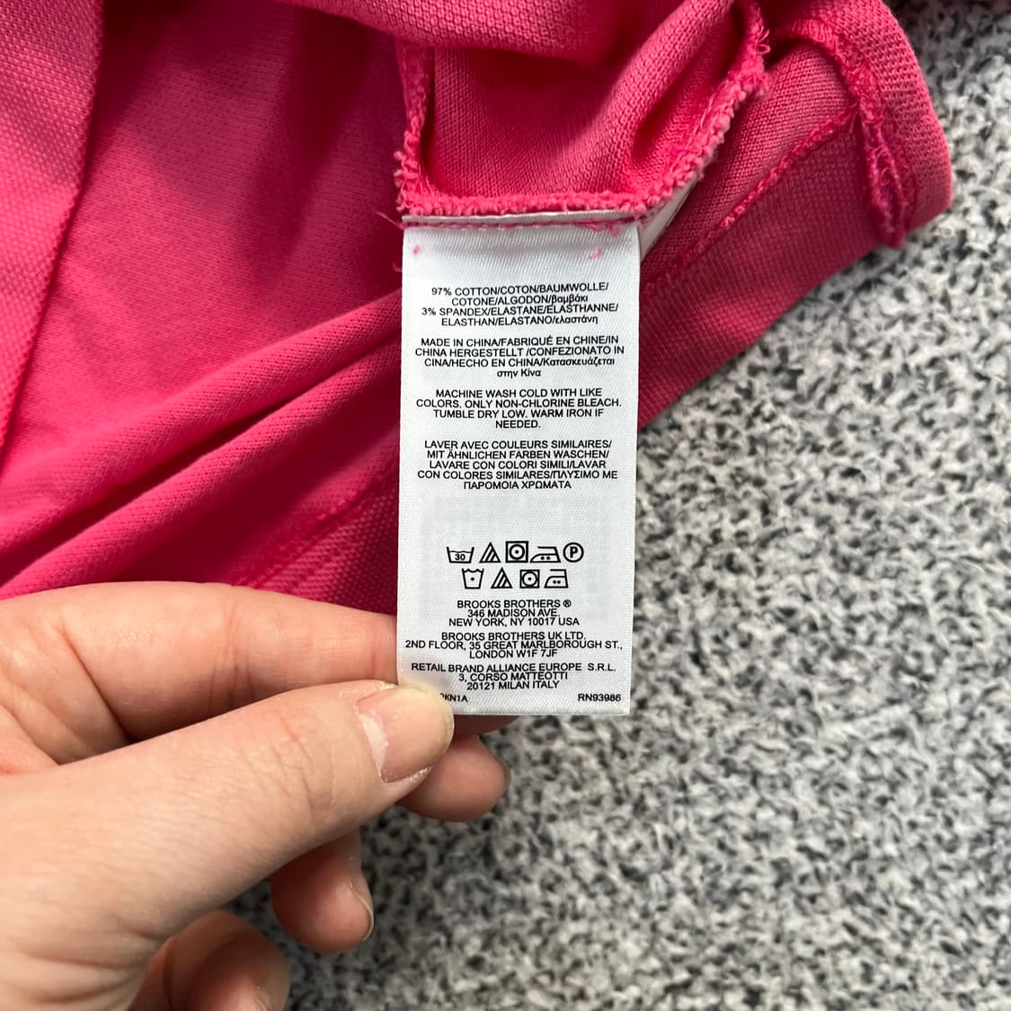 S 브룩스브라더스 여성 반팔 카라티 0403M 상품이미지3