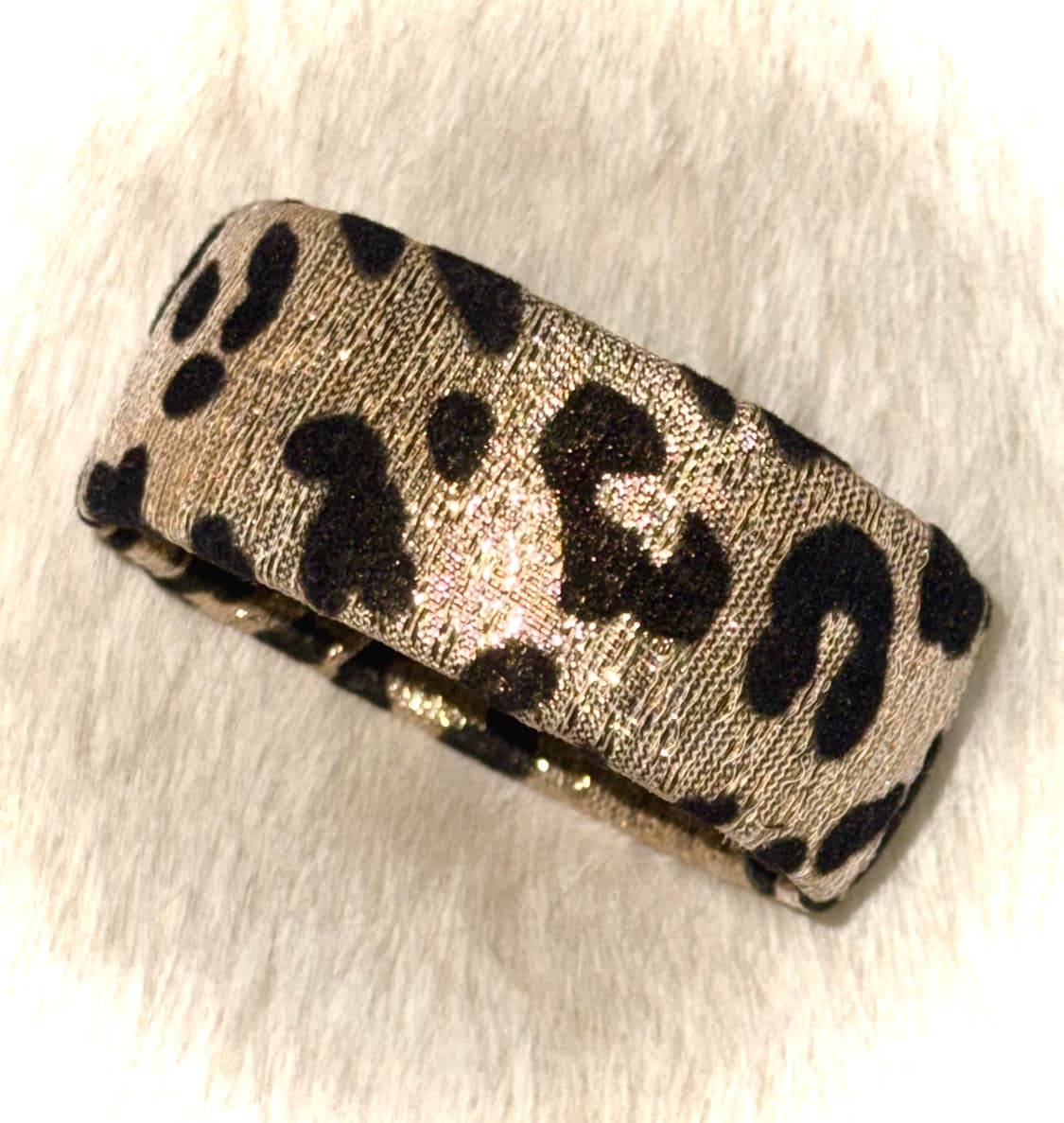 골드 글리터 레오파드 갸루 뱅글 팔찌 상품이미지1