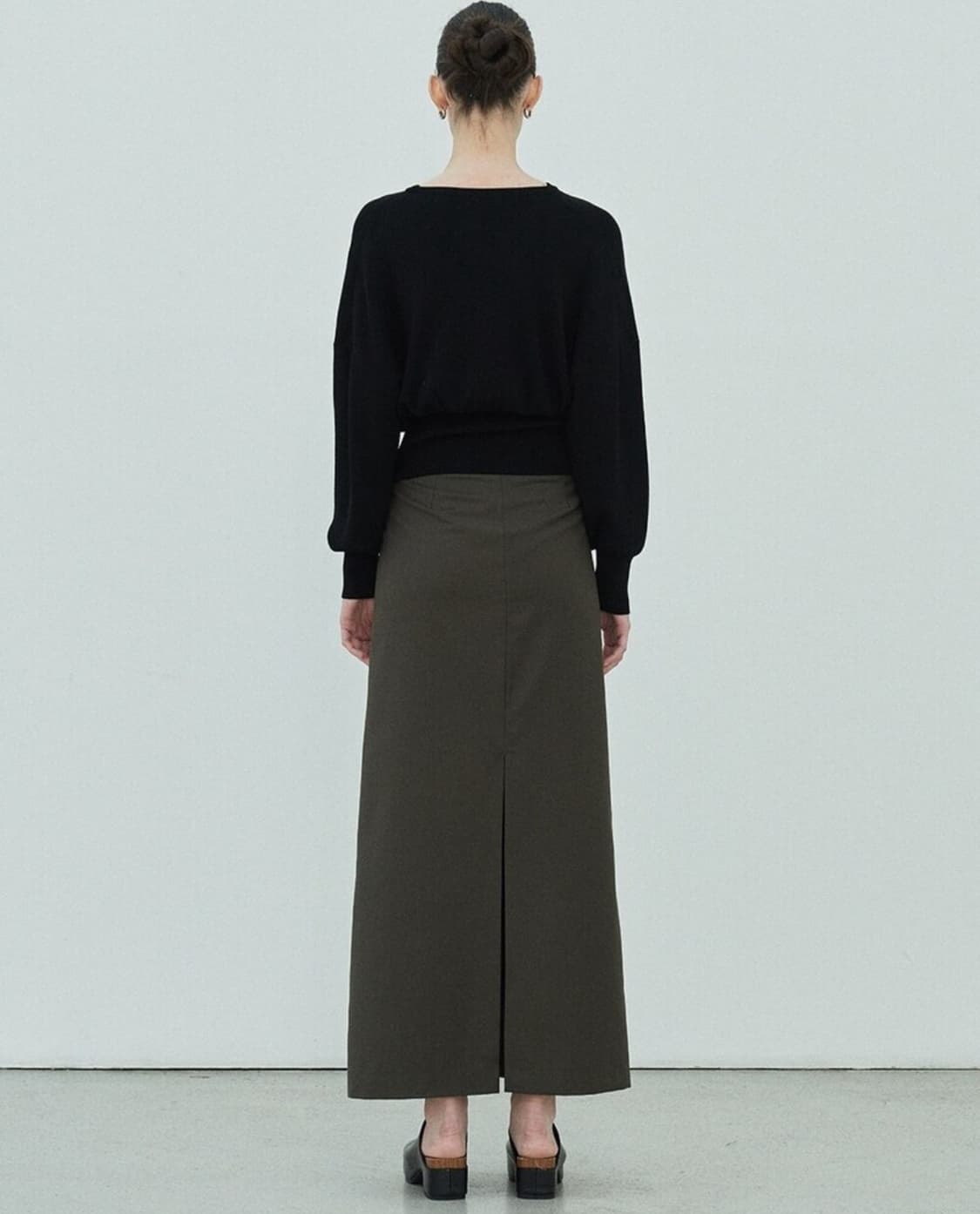 [diagonal] 다이애그널 블랙 니트 SLIM WAIST KNIT 상품이미지4