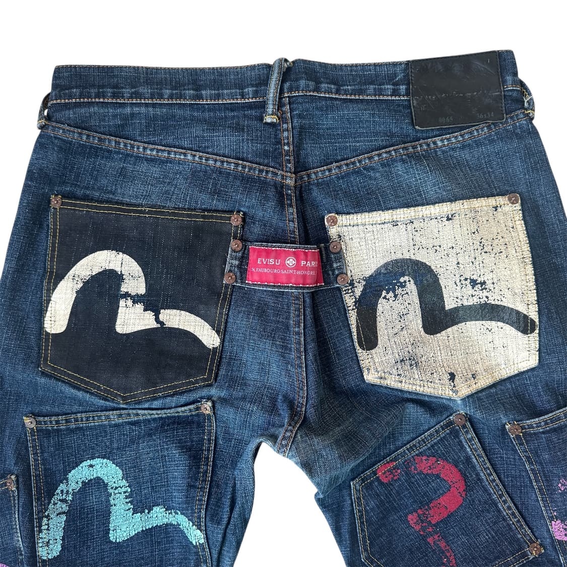 에비수 멀티포켓 Black-White ss 데님팬츠 ( Traviss) 상품이미지3