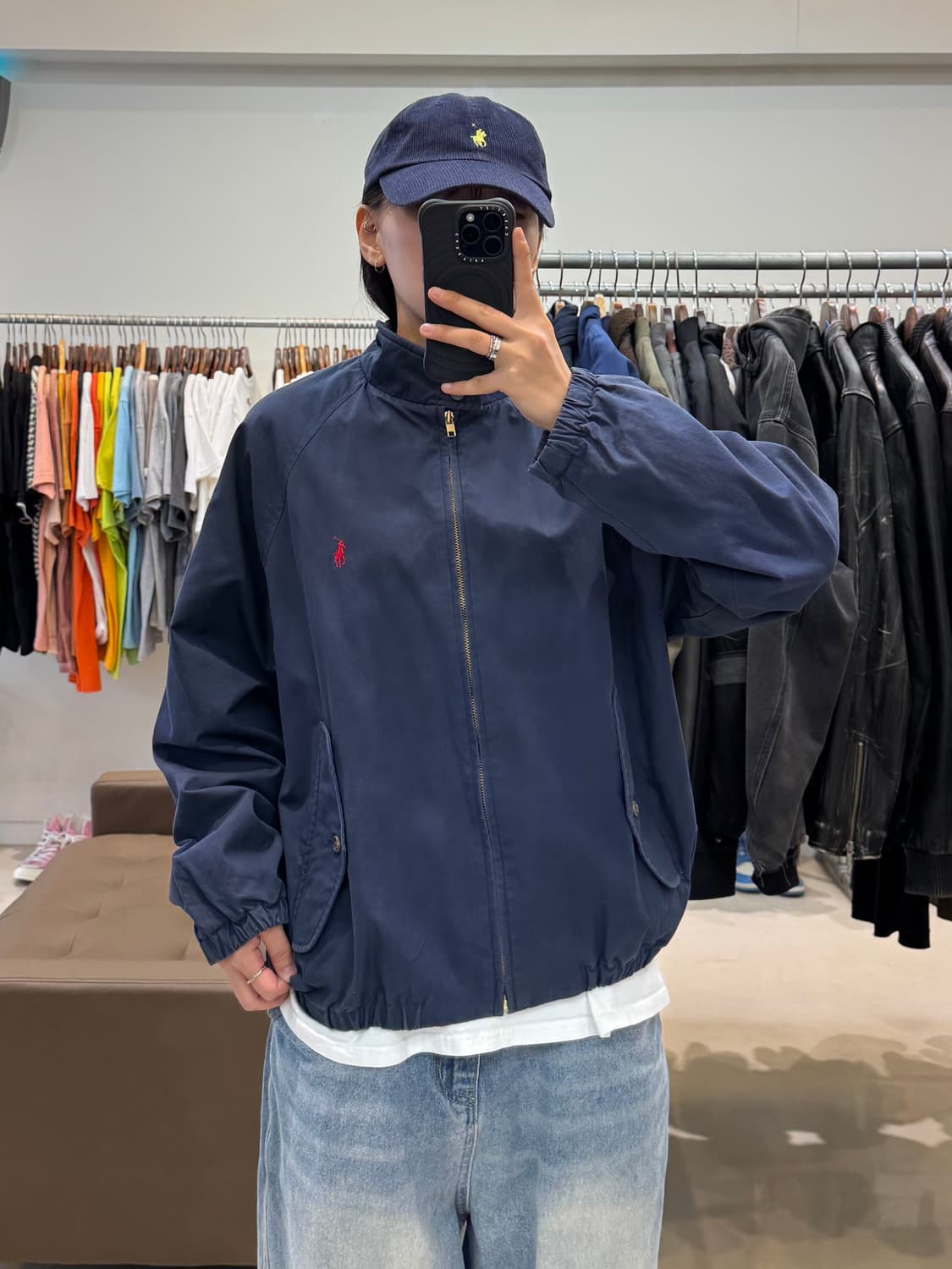 폴로 랄프로렌 바라쿠타 자켓 네이비 상품이미지5