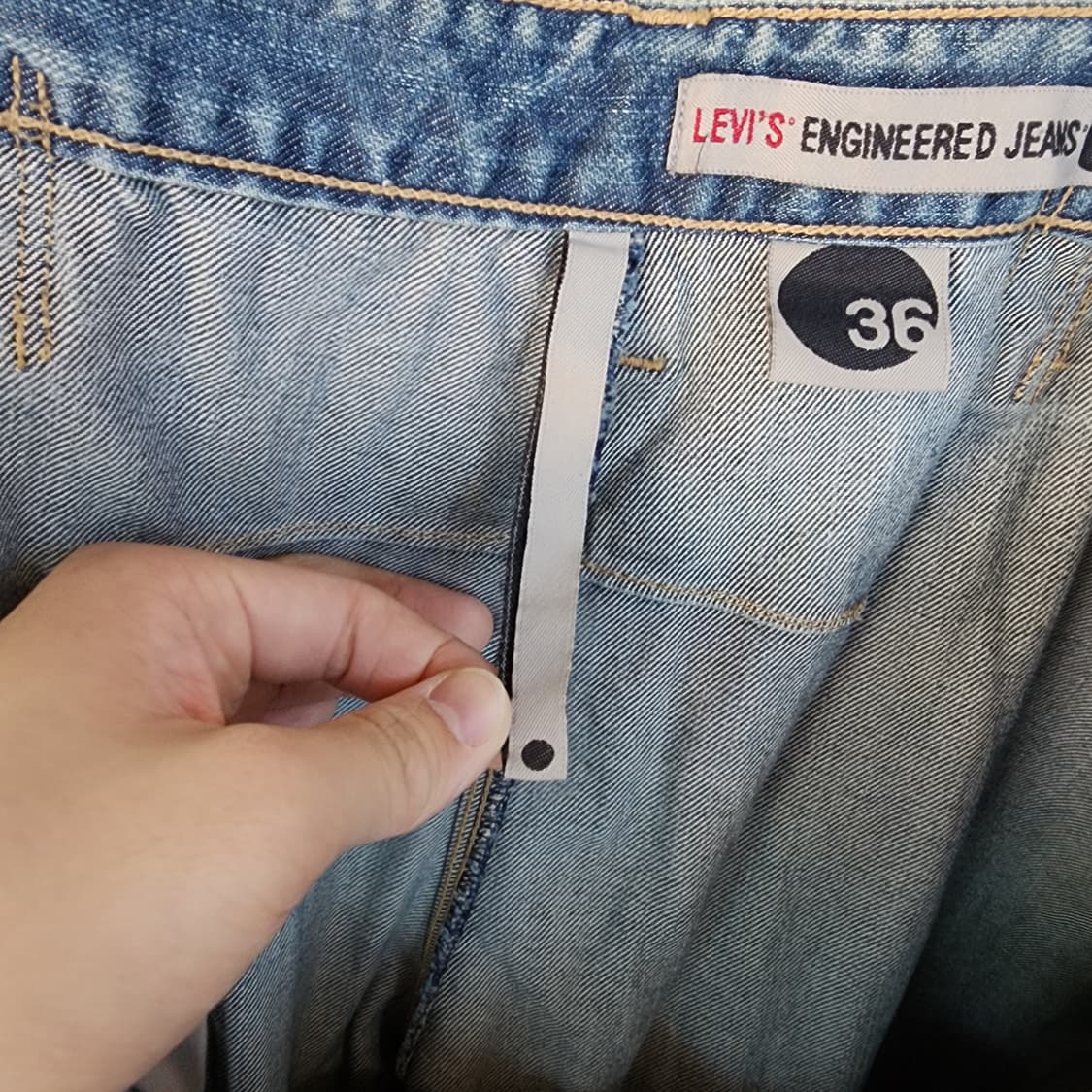 리바이스 빈티지 워싱 데님 청바지 상품이미지5