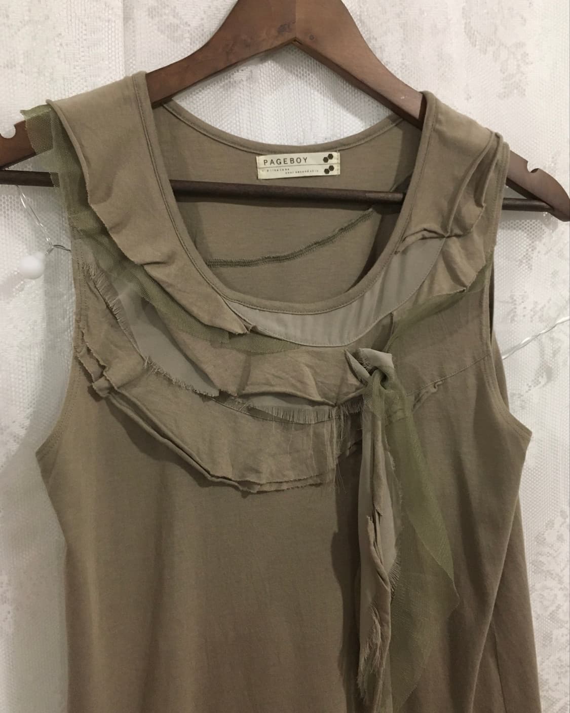 JPN grunge frill sleeveless top 상품이미지6