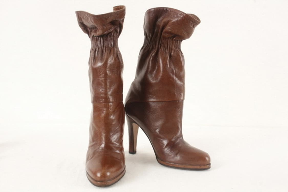 Marni 셔링 레더 부츠 상품이미지1