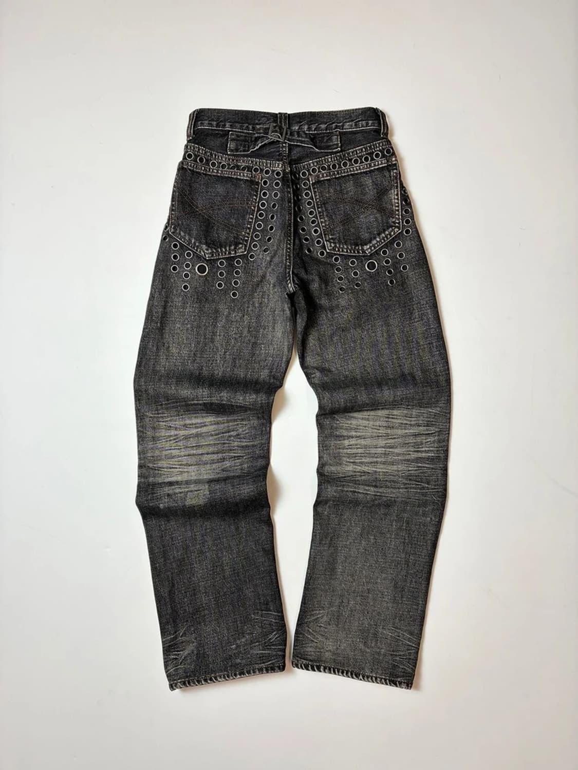 제이드런던 펑크 스터드 에이징 스트레이트 데님 팬츠 PN9147 상품이미지5