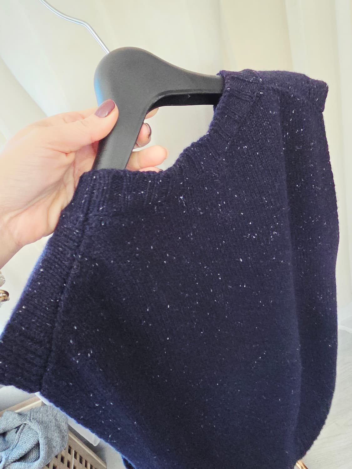 산드로 네이비 니트 베스트 조끼 Sandro 상품이미지4