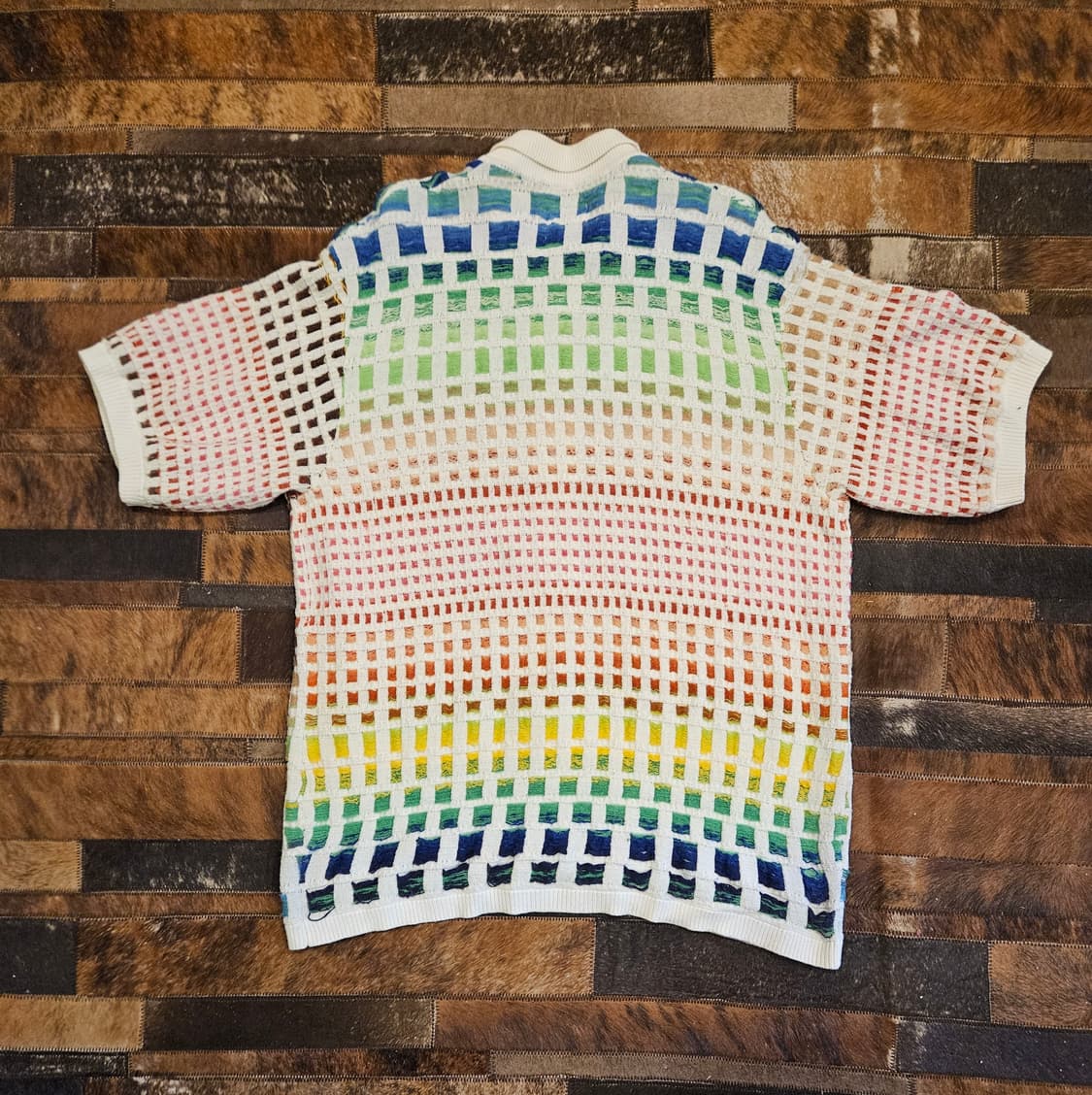 슈프림 그라디언트 그리드 집업 티셔츠 상품이미지2