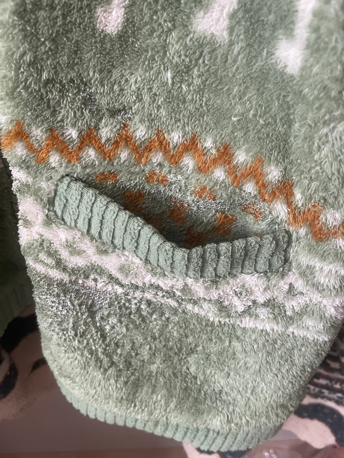 모리걸 빈티지 노르딕 양털조끼 니트 set 💚🐑 상품이미지9