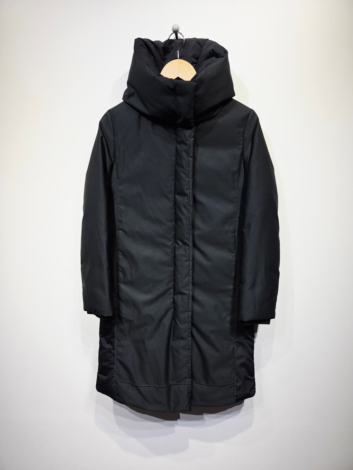 44~55. KUHO 구호 블랙 하이넥 구스다운 롱 패딩 상품이미지2