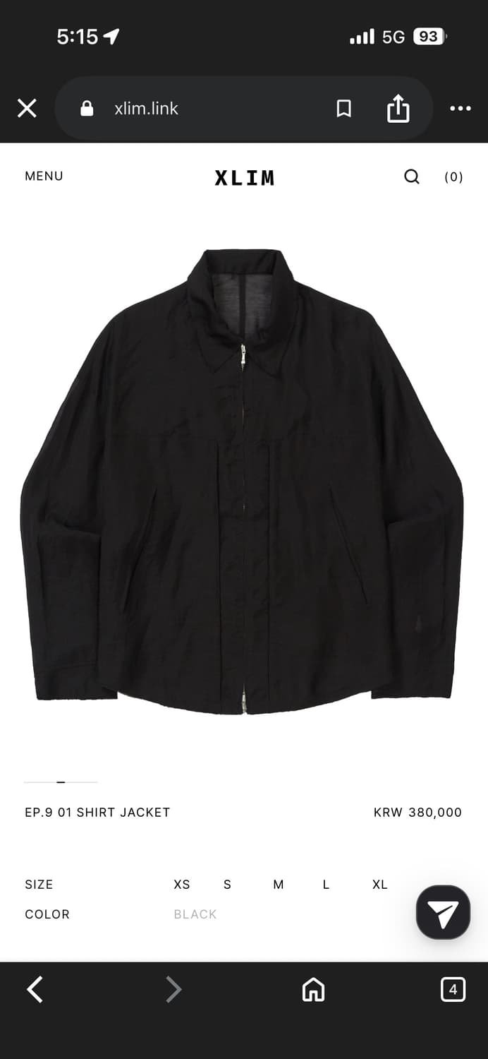 xlim ep.9 셔츠자켓 상품이미지1