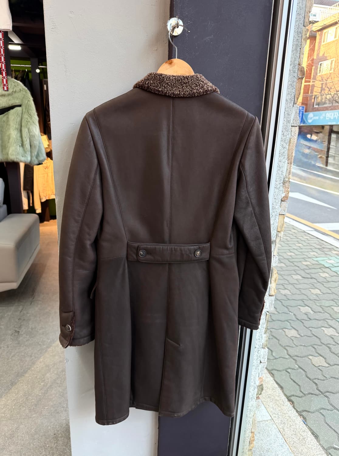 42/ 로로피아나 램스킨 무스탕 롱코트 상품이미지7