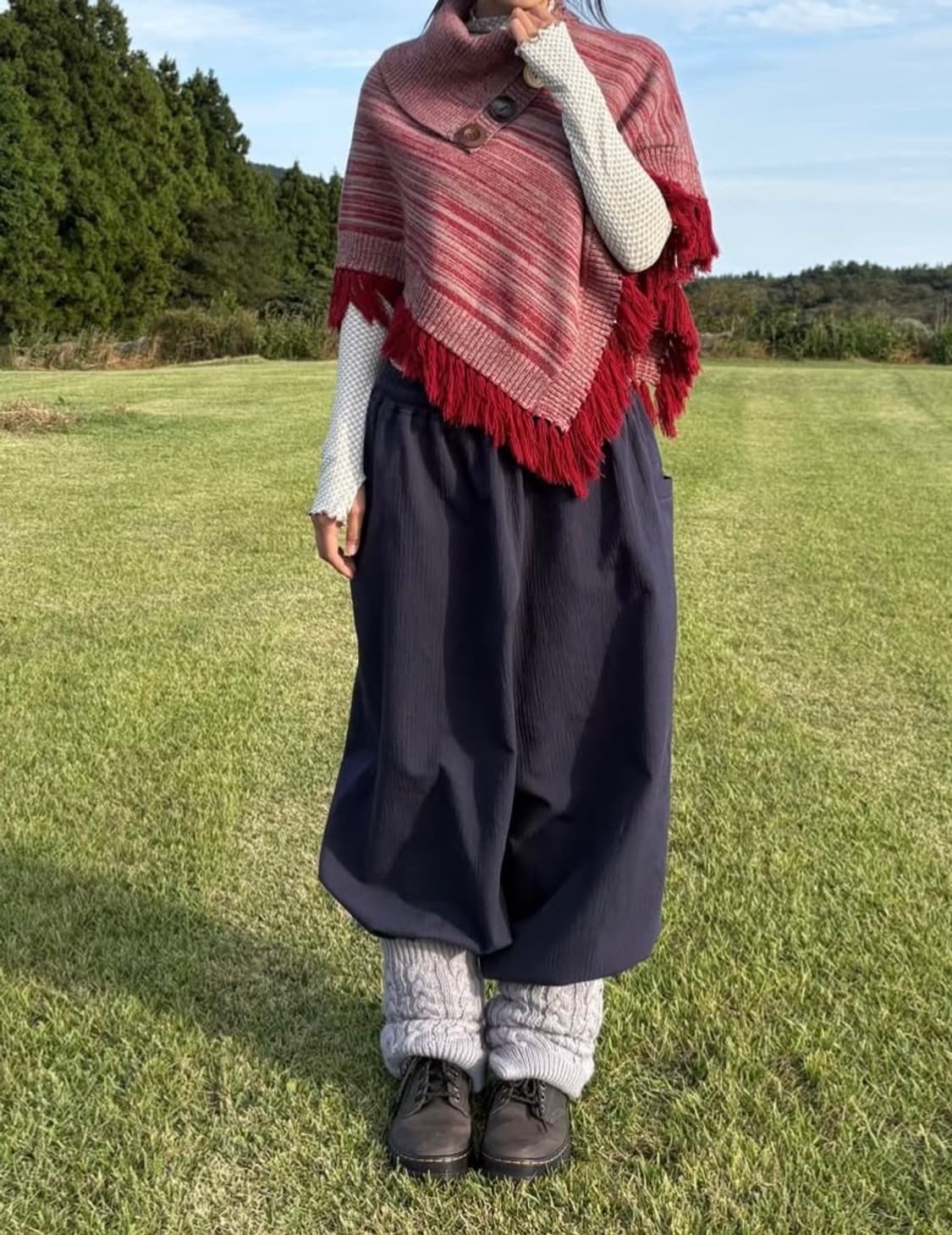 어스지구 판초 레드 (새상품 상품이미지2