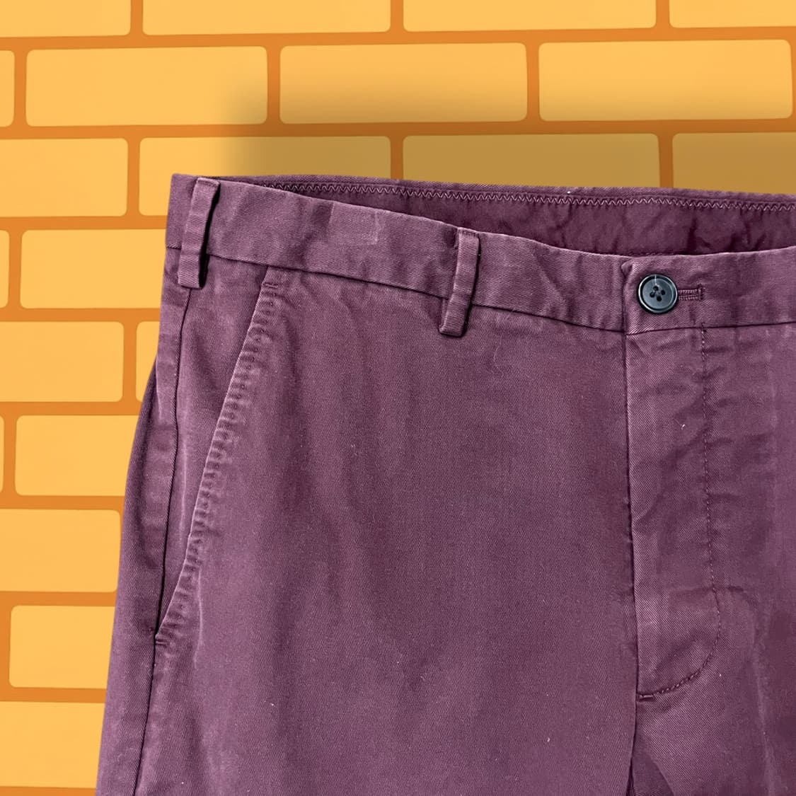 유니클로 와인 코튼 팬츠 (34) 상품이미지2