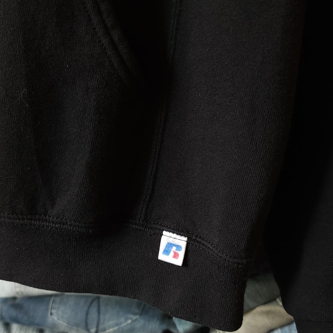 90s 러셀 후드 스웻셔츠 브로큰 로고 빈티지 레터링 스웻셔츠 M 상품이미지5