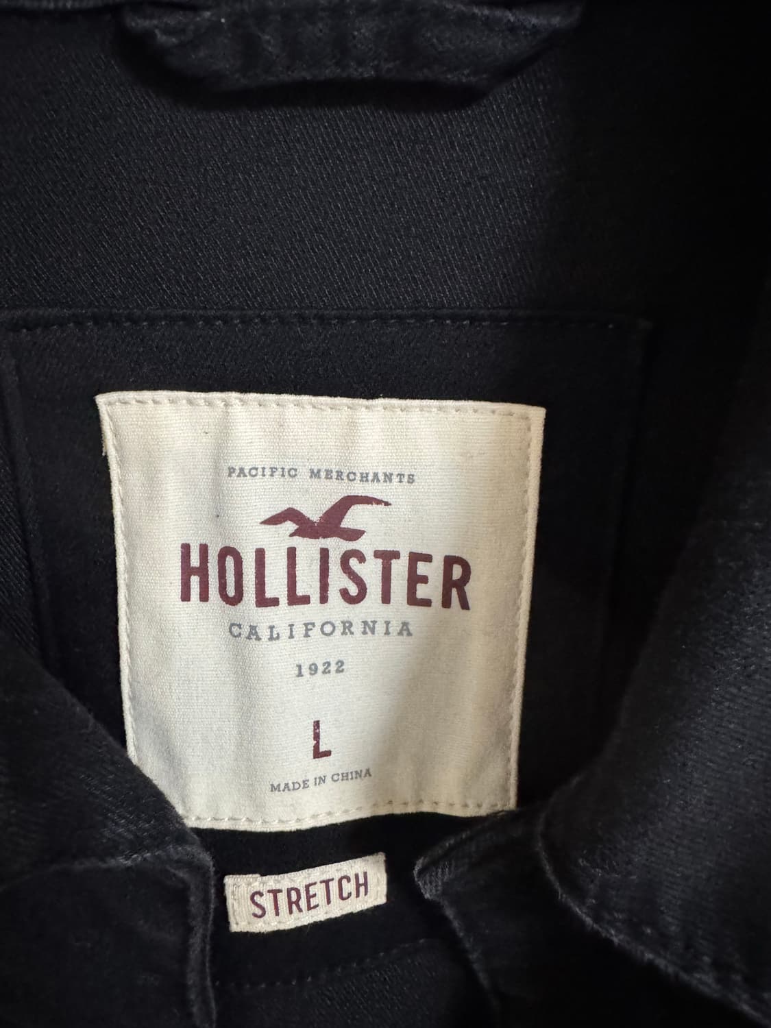 홀리스터 블랙 청자켓 L 상품이미지4