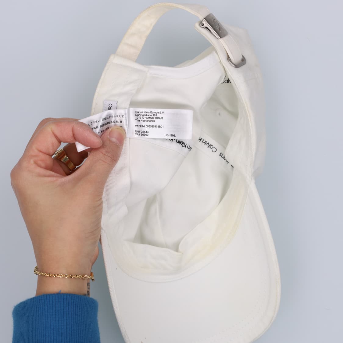 SO 캘빈클라인 화이트 볼캡 모자 0122H1 상품이미지6