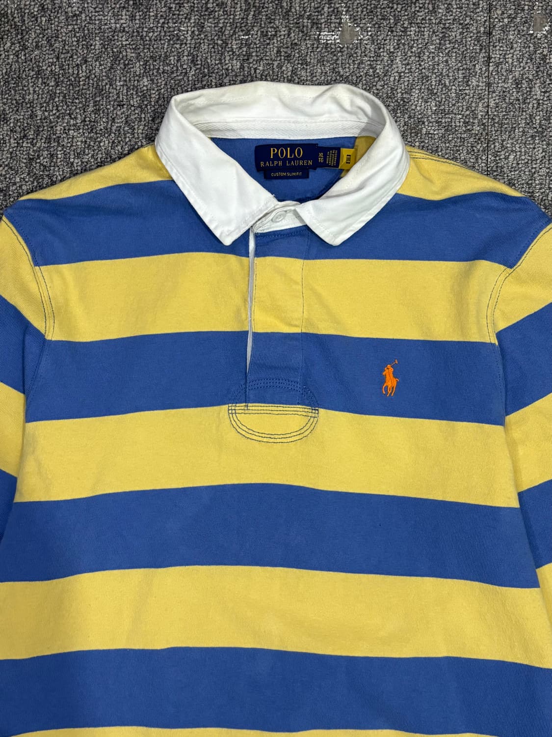 폴로 랄프로렌 배색 스트라이프 럭비티 상품이미지3