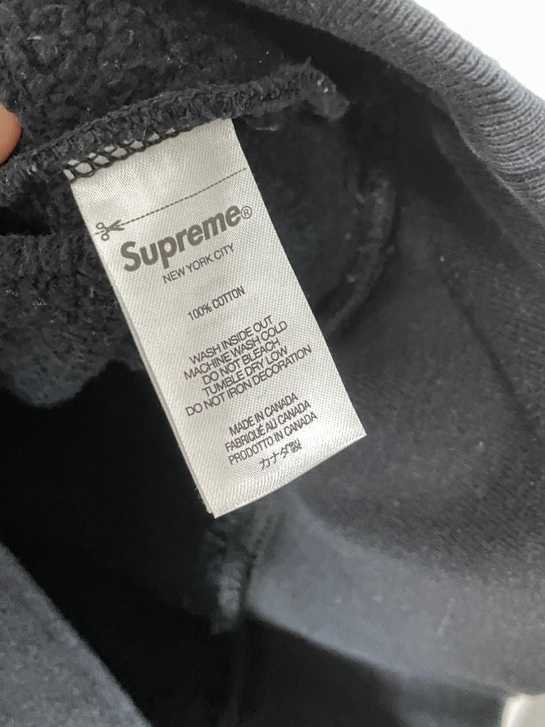 더블탭스 x 슈프림 리버스위브 맨투맨  상품이미지6