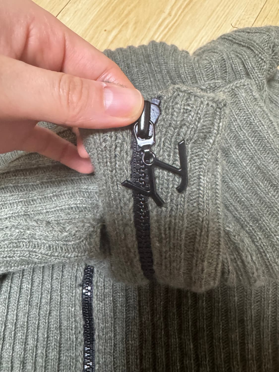 Open yy 니트 집업 상품이미지6