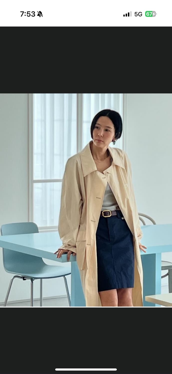 오버듀플레어 김나영트렌치 새상품 상품이미지4