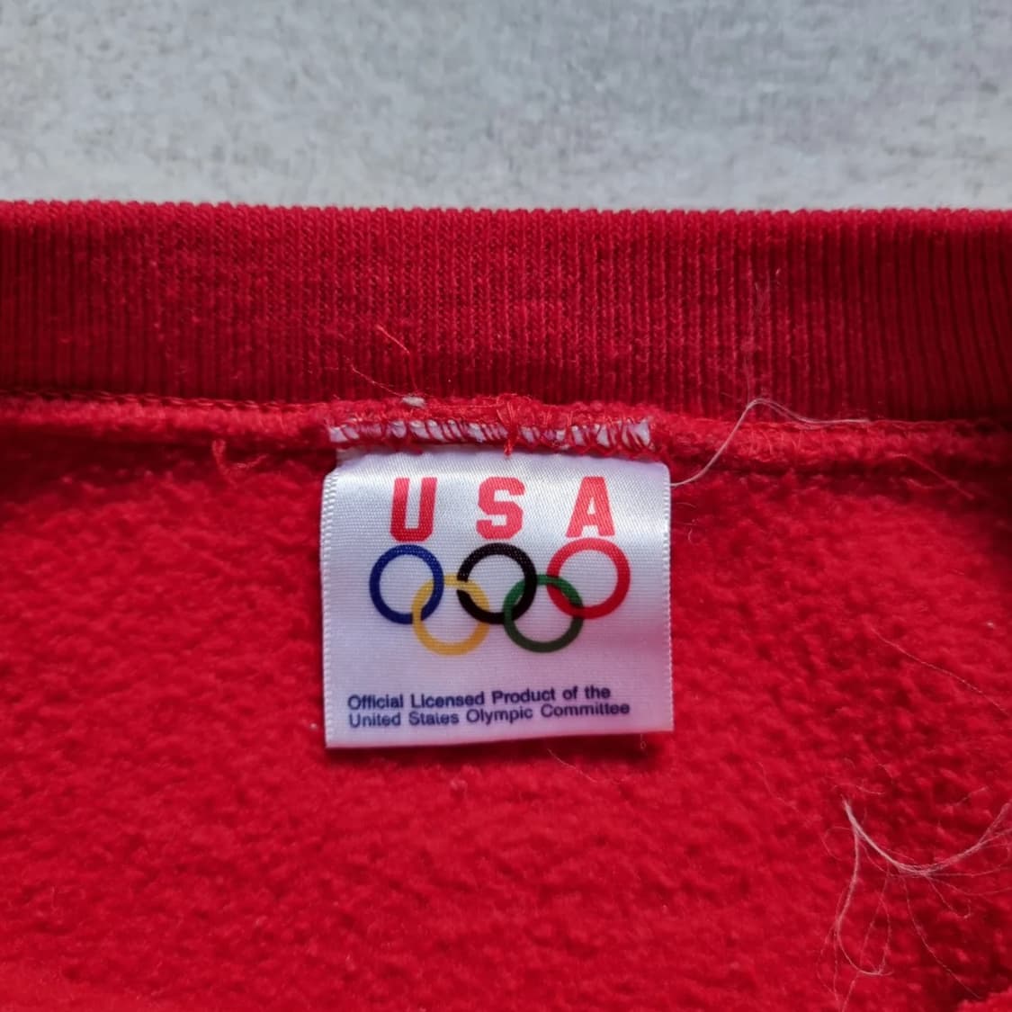 USA Olympic Sweat Shirts Red XL sz 상품이미지3