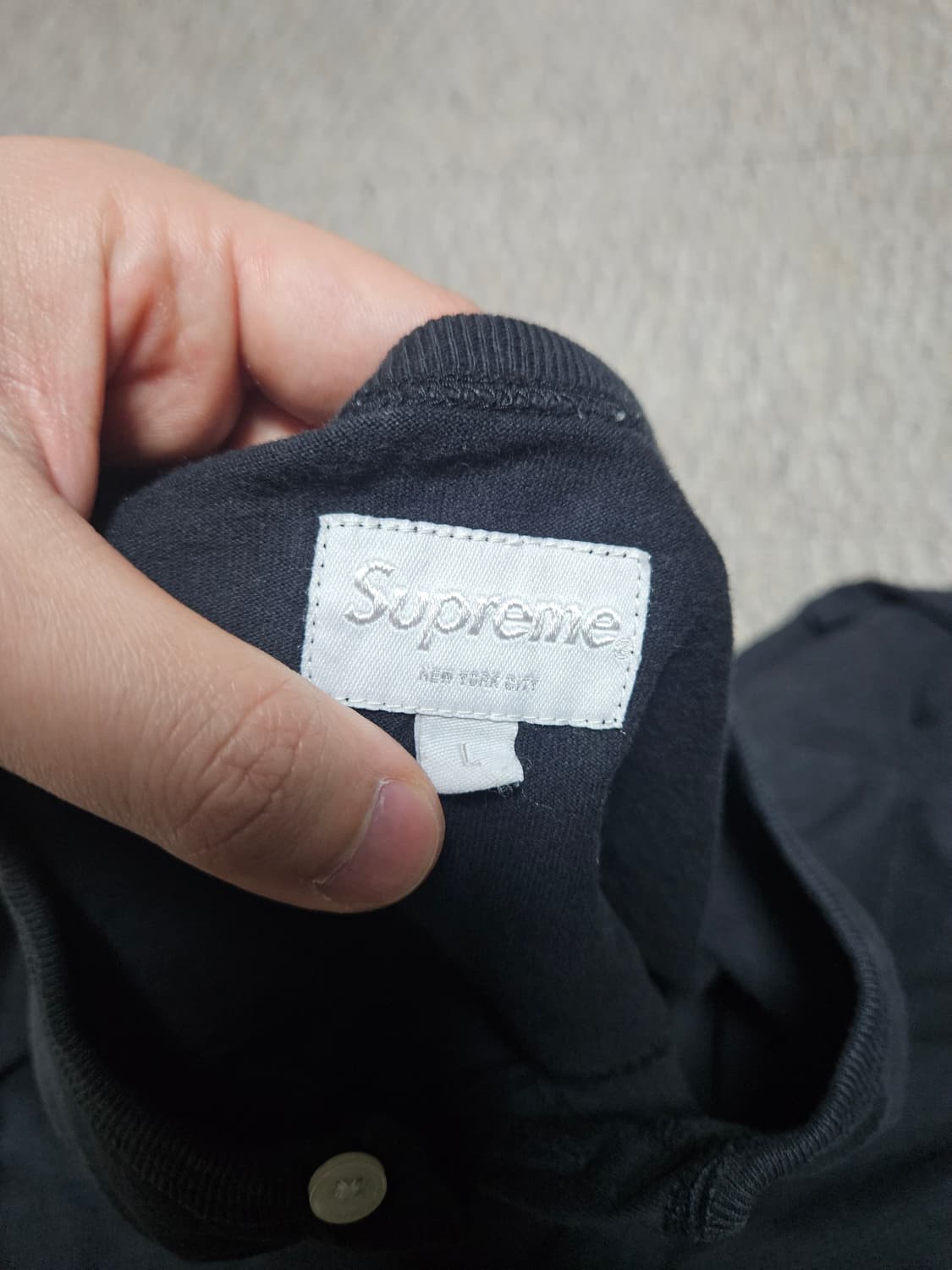 슈프림 로고  헨리넥 L 상품이미지3