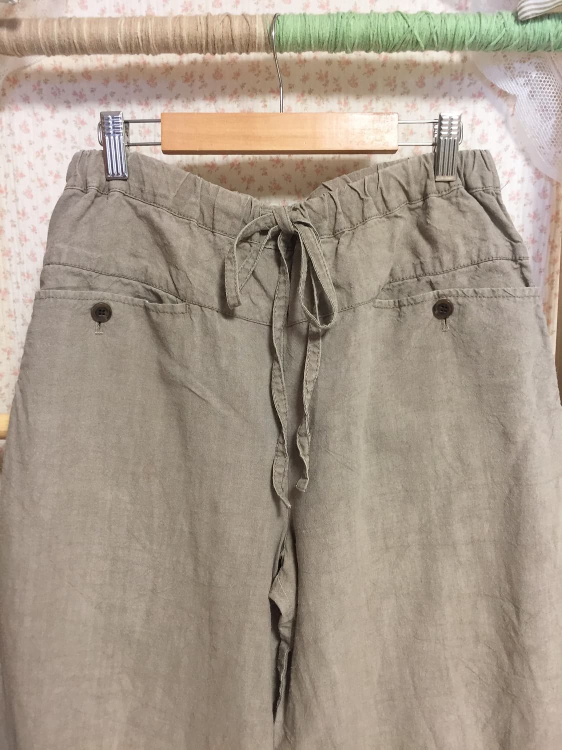 빈티지 모리걸 린넨 포켓 팬츠 상품이미지2