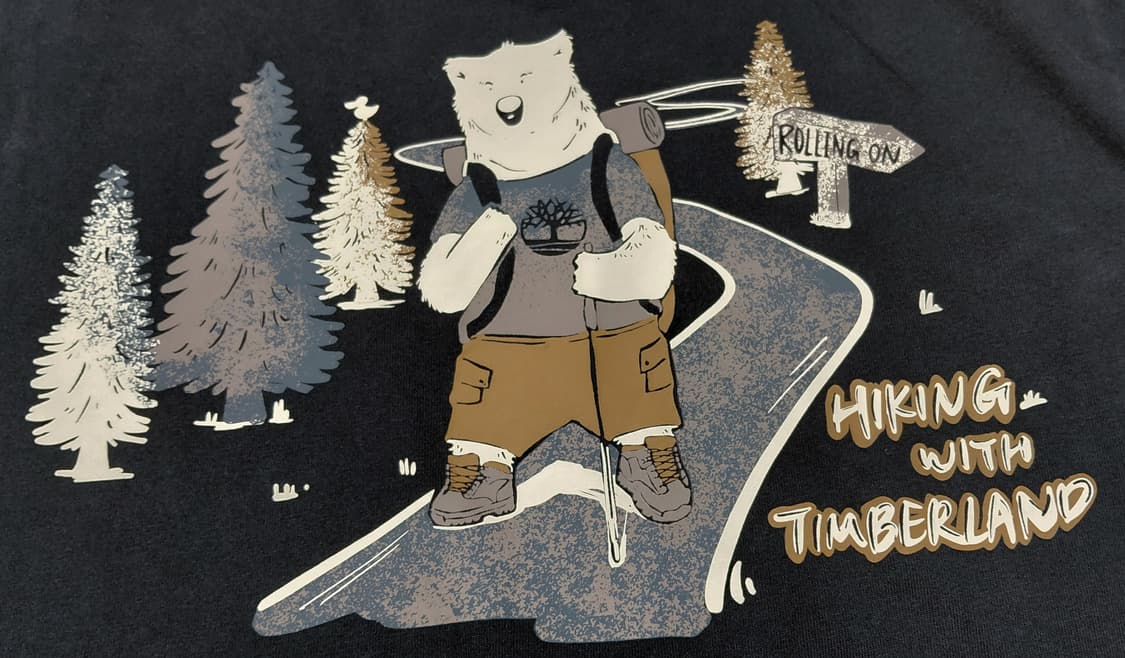 [M/95] 팀버랜드 하이킹 베어 그래픽 반팔 티셔츠 (블랙/24년형) 상품이미지10