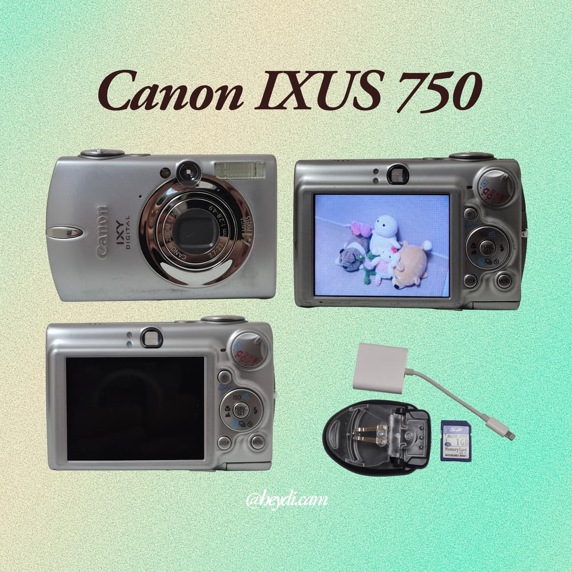 (아일릿 원희) 캐논 ixus750 IXY700 실버 상품이미지2
