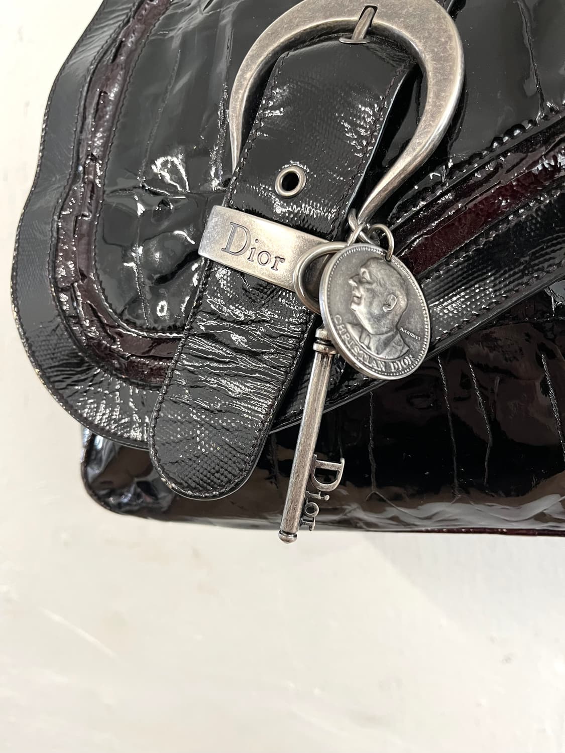 크리스찬 디올 2006 존갈리아노 페이던트 레더 가우초백 상품이미지3