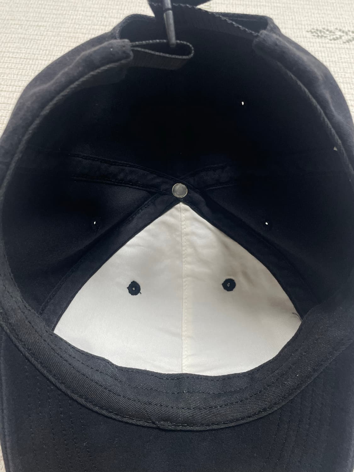 24ss 슈프림 라이트웨이트 몰스킨 6-패널 블랙 상품이미지4