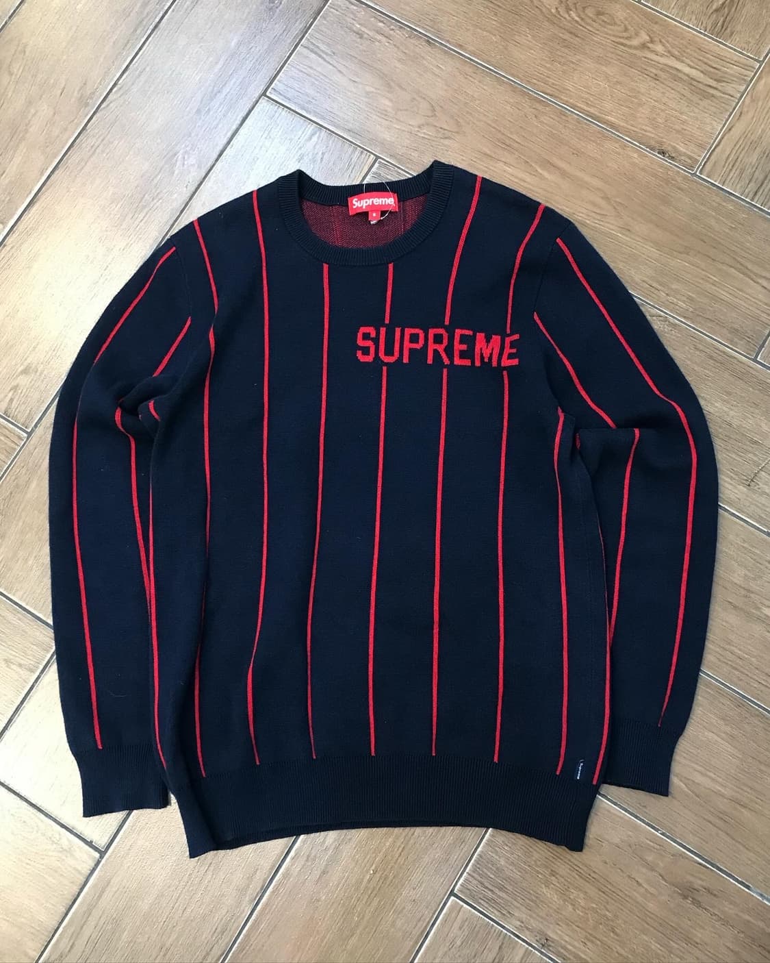 Supreme Wide Pinstripe Sweater  - 13FW 상품이미지6