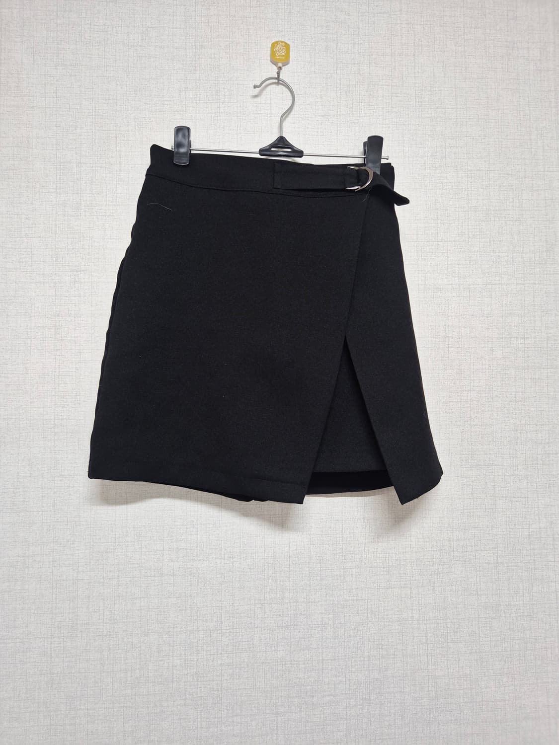 블랙 랩 스커트 상품이미지1