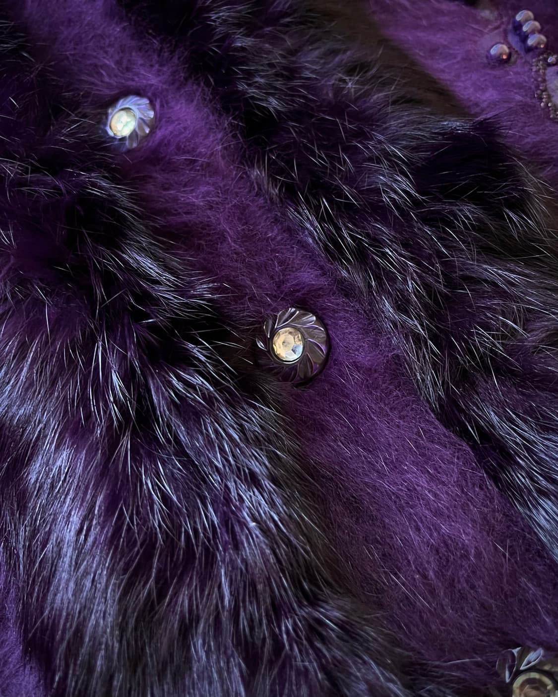 Real Mink Fur Trim Angora Fur Cardigan 상품이미지7