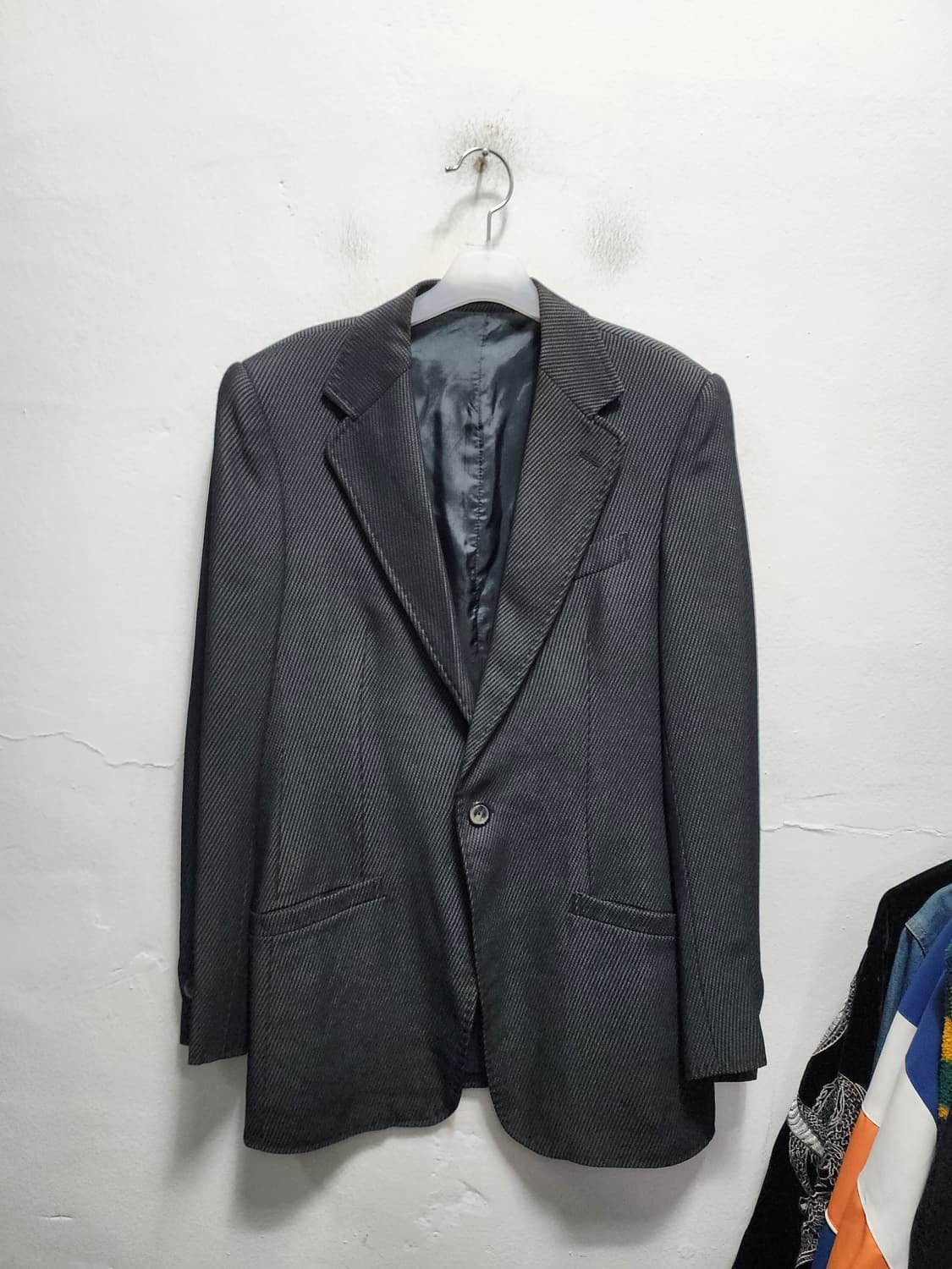 Armani 알마니 원버튼 스트라이프 블레이저 상품이미지1