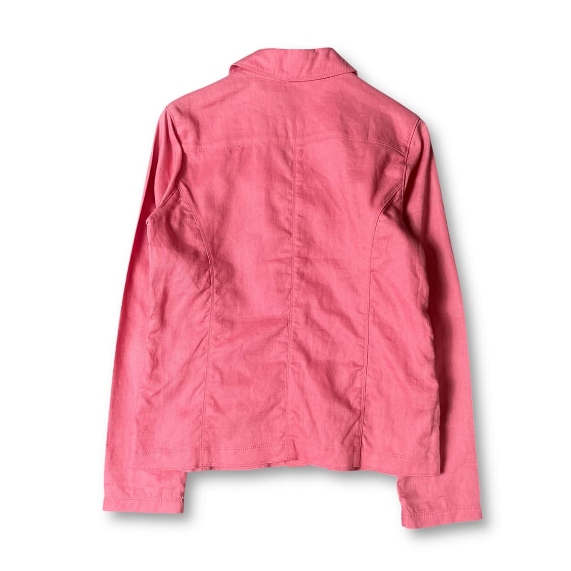 [미사용제품] 에디바우어 핑크 리본 투포켓 코튼 자켓 M 상품이미지2